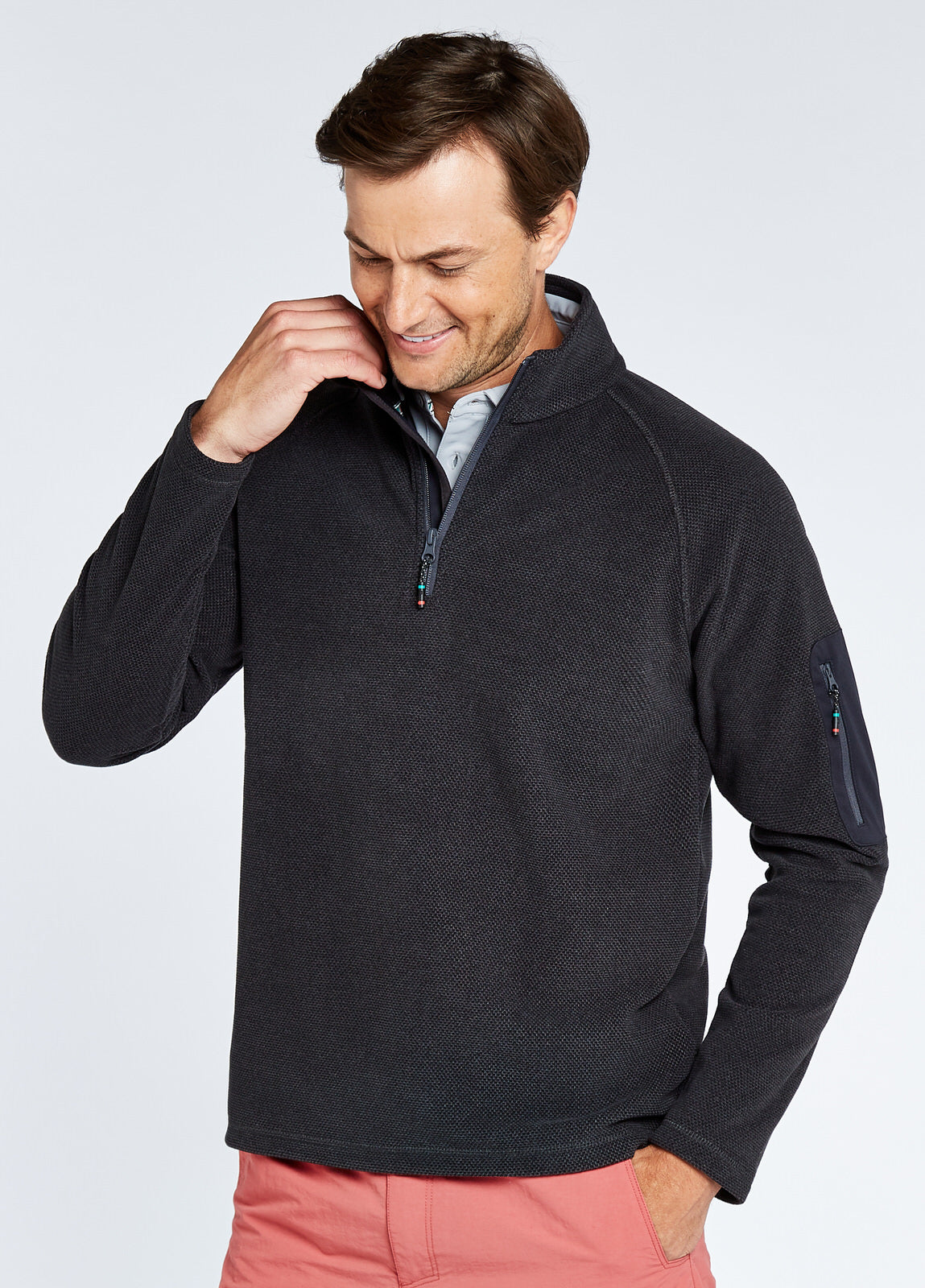 Monaco Fleece, Quarter Zip - Graphite