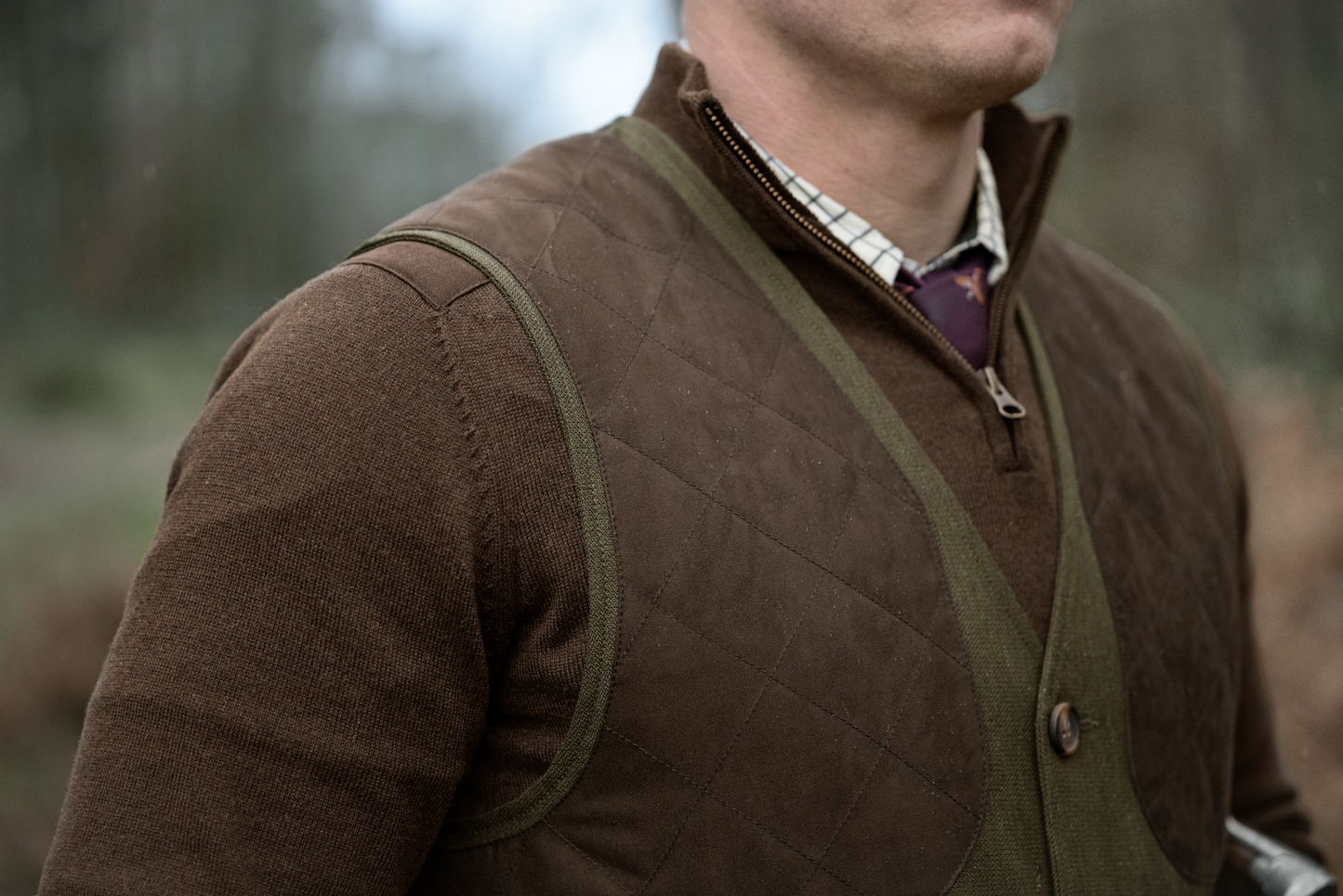 Woodcock Royale Waistcoat - Shaded Olive