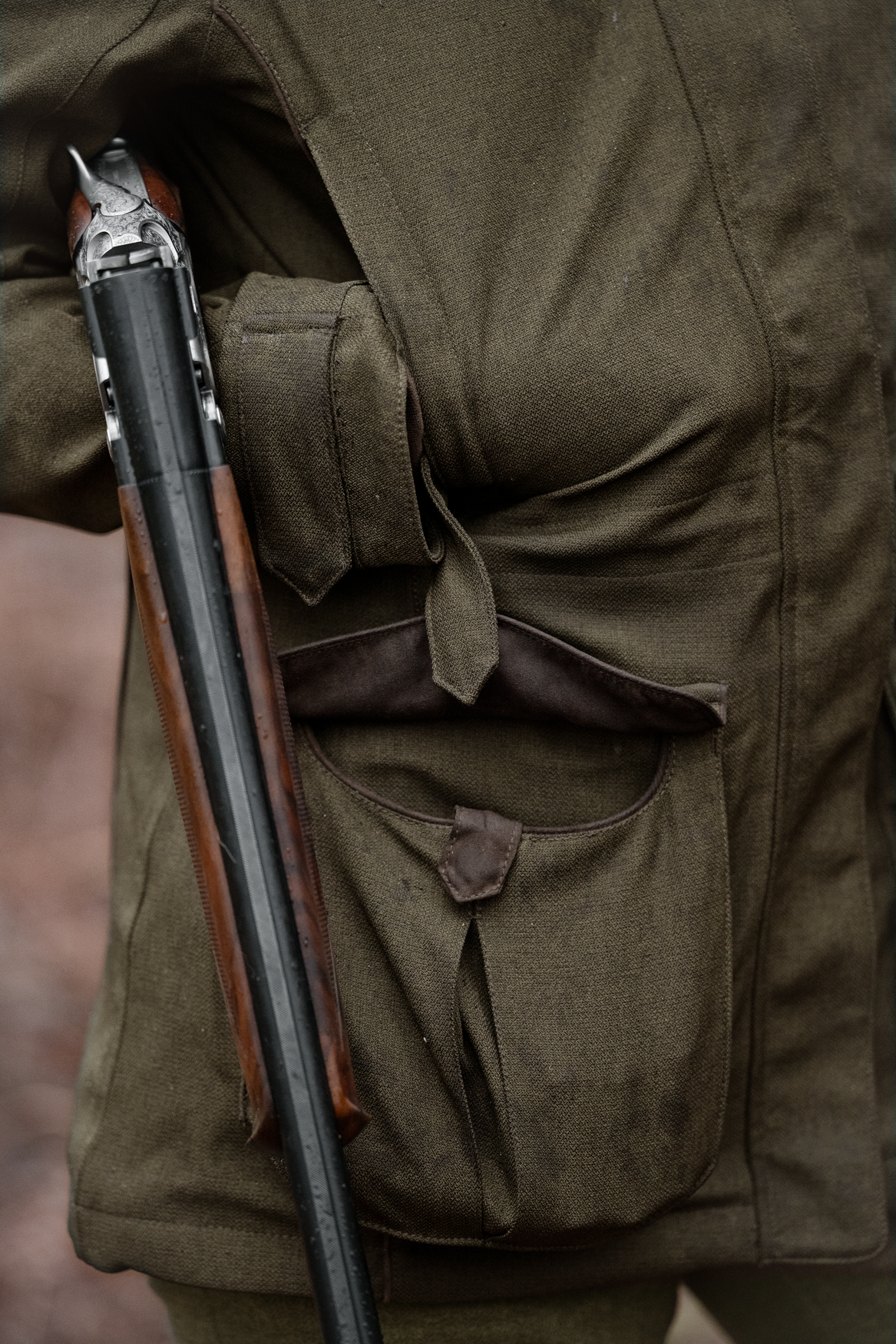 Woodcock Royale Eve Jacket - Shaded Olive