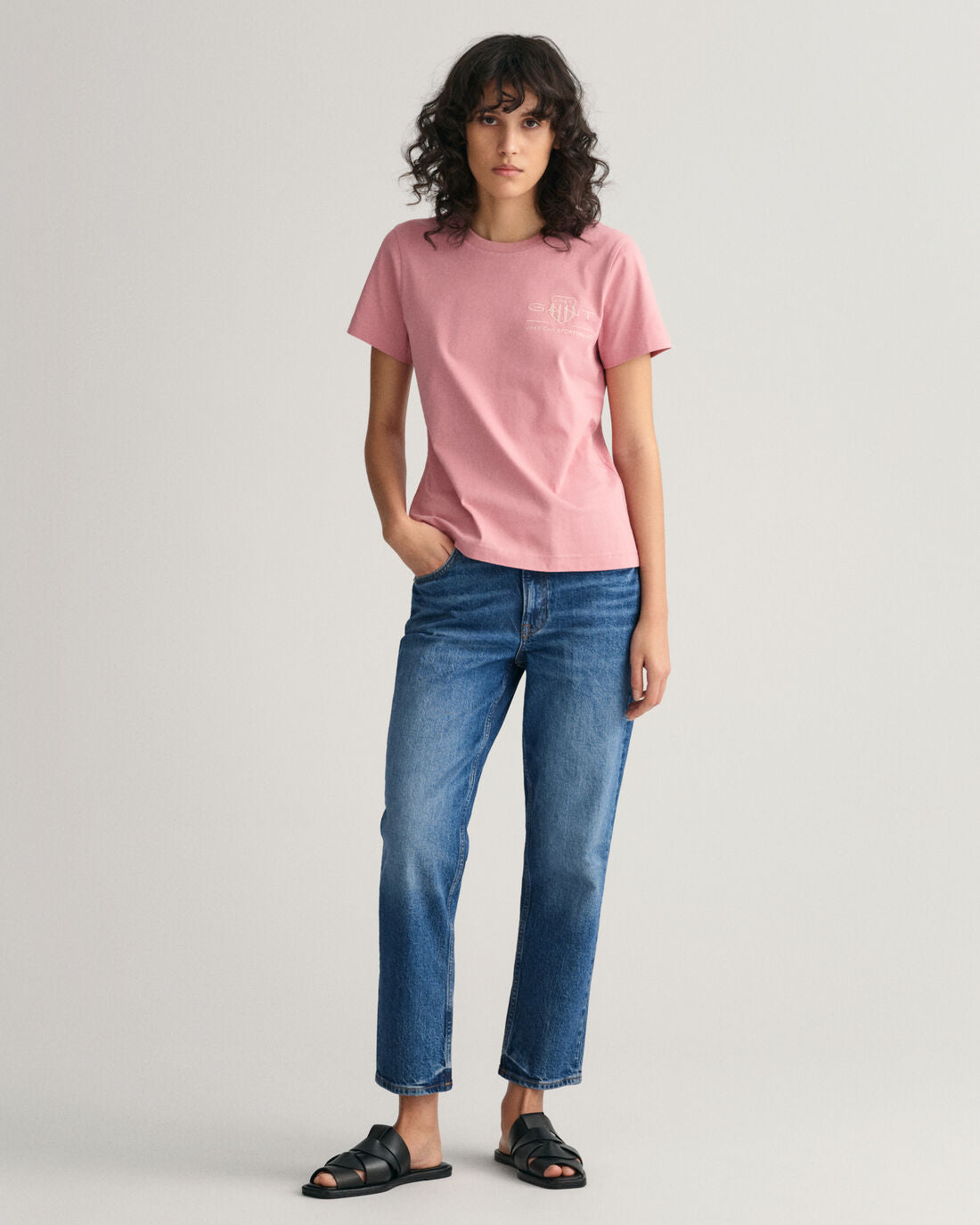 Tonal Archive Shield T-Shirt - Faded Pink Melange – Parnabys