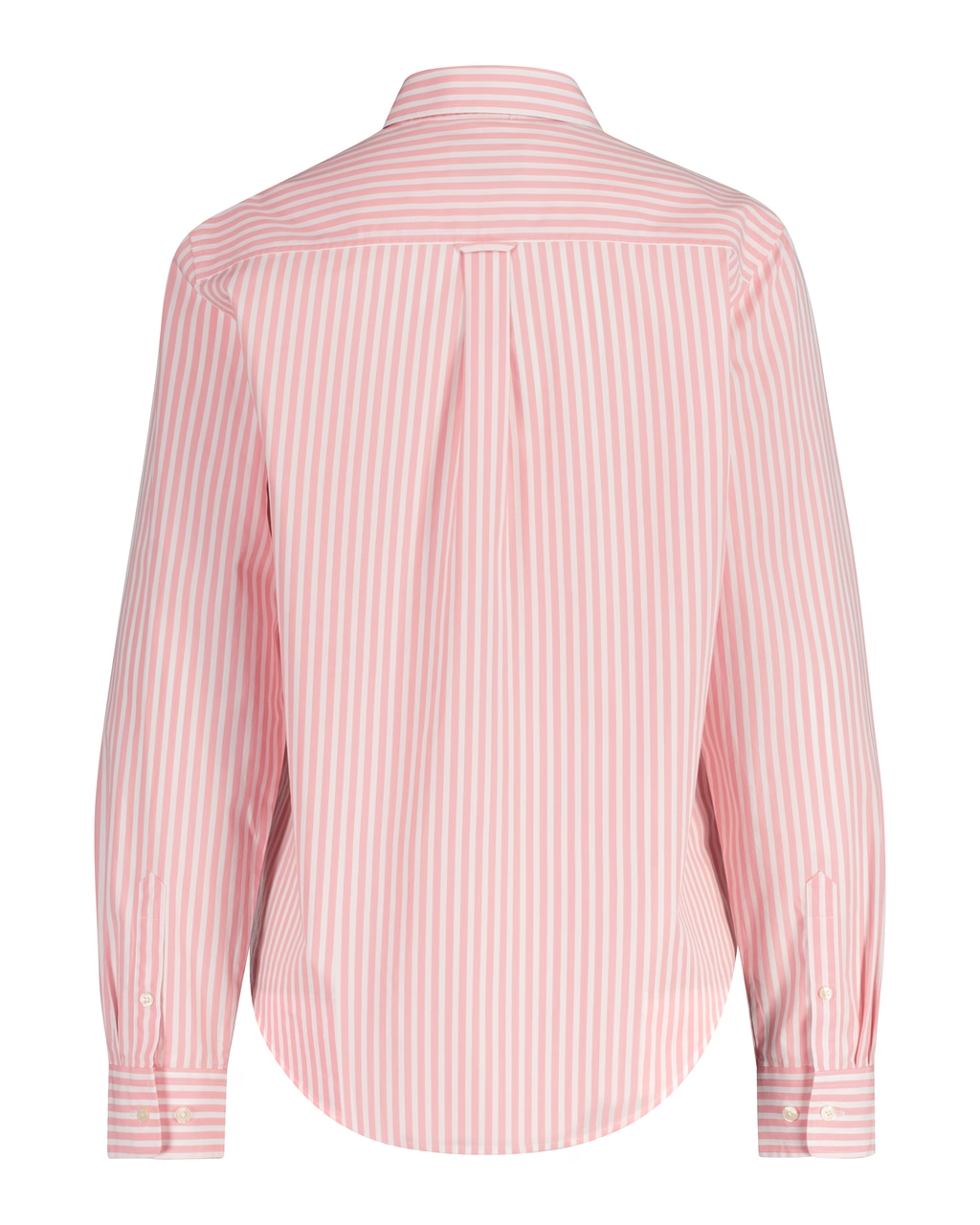 Regular Fit Striped Poplin Shirt - Faded Mint - Geranium Pink