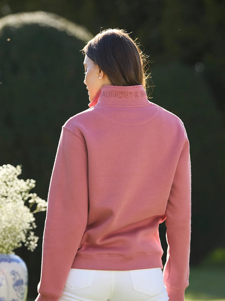 Tuckenhay Unisex Quarter Zip - Antique Rose - LIMITED EDITION