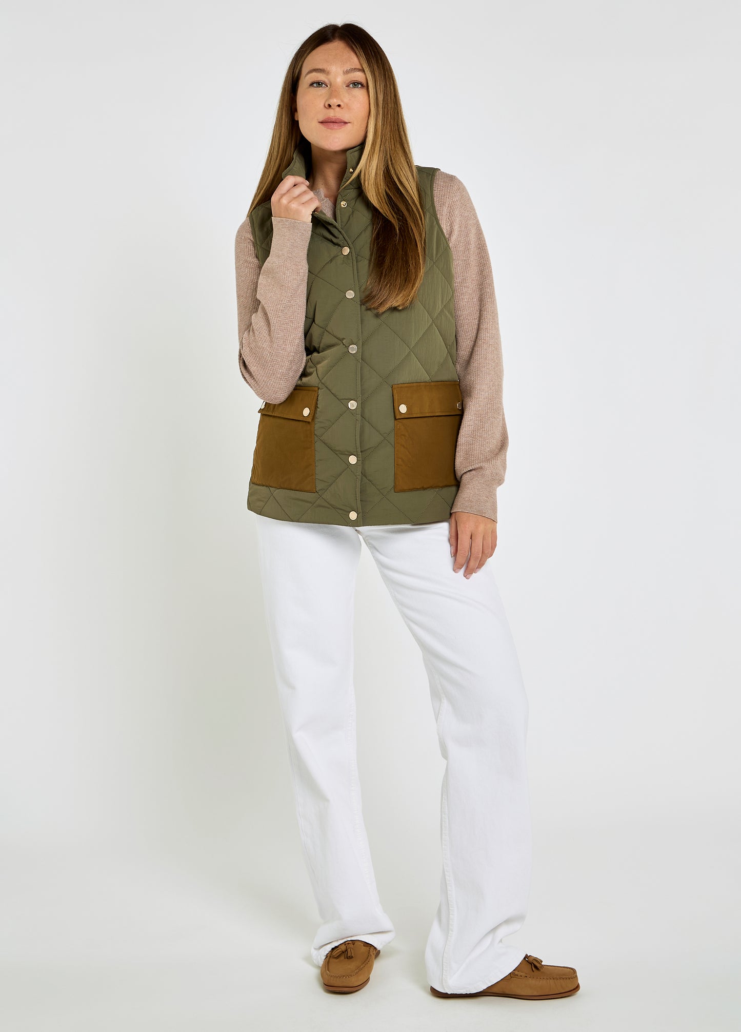 Clashmore Quilted Gilet - Kelp