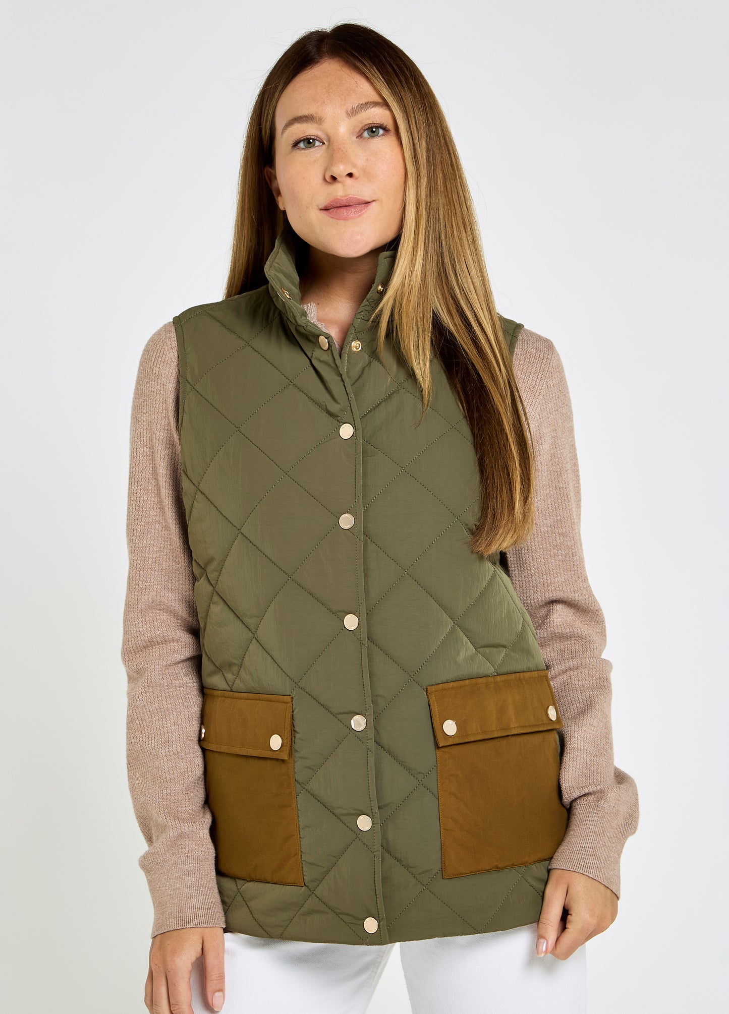 Clashmore Quilted Gilet - Kelp