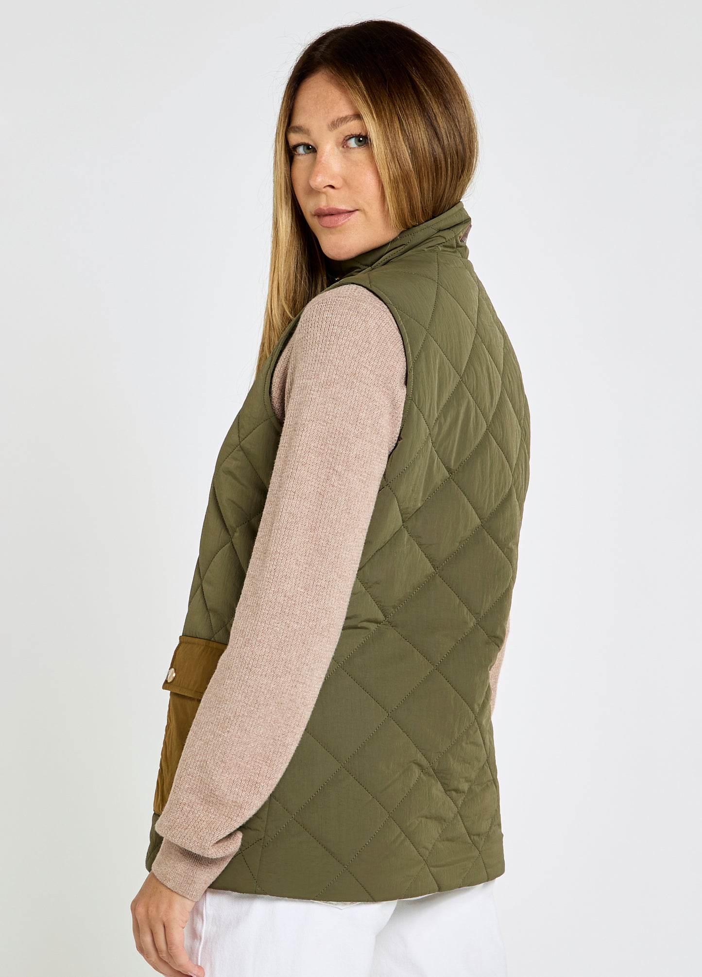 Clashmore Quilted Gilet - Kelp