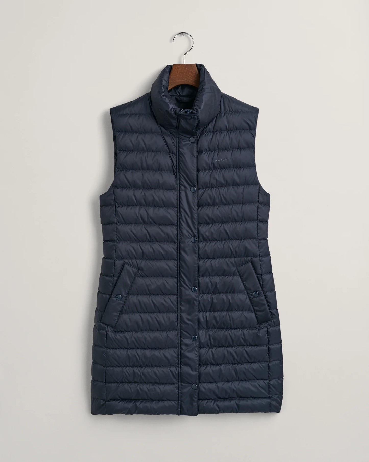 Light Down Long Vest - Evening Blue