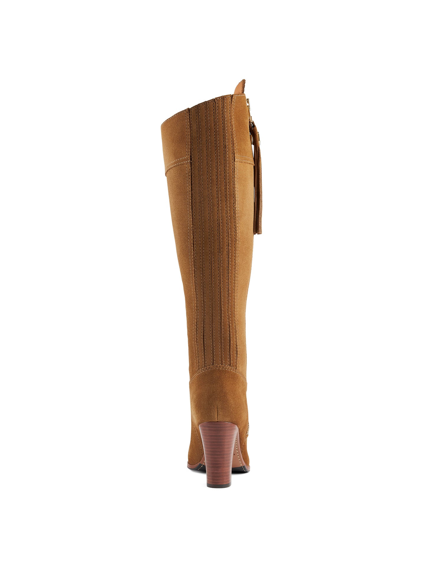 High Heeled Regina - Tan Suede (Sporting Fit)