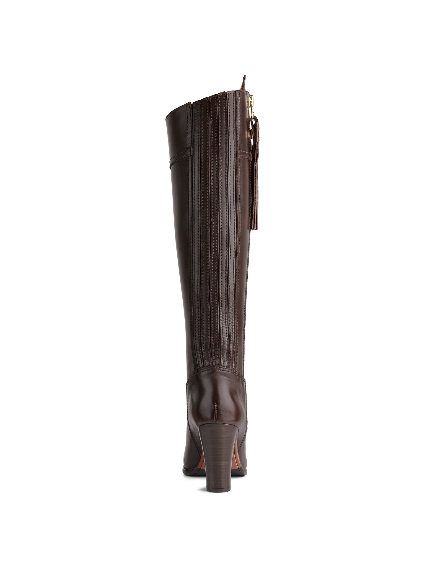 High Heeled Regina - Mahogany Leather