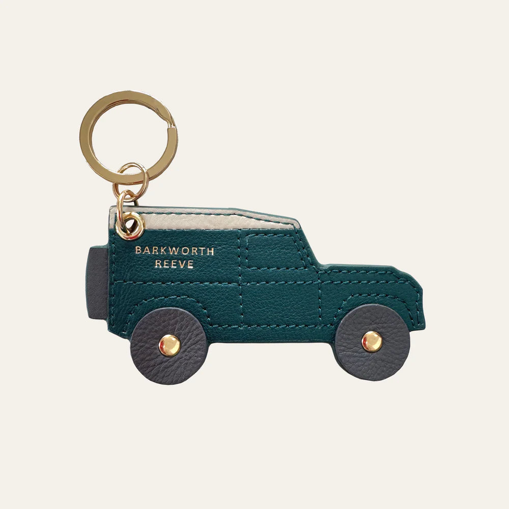 4X4 Keyring Green & Cream
