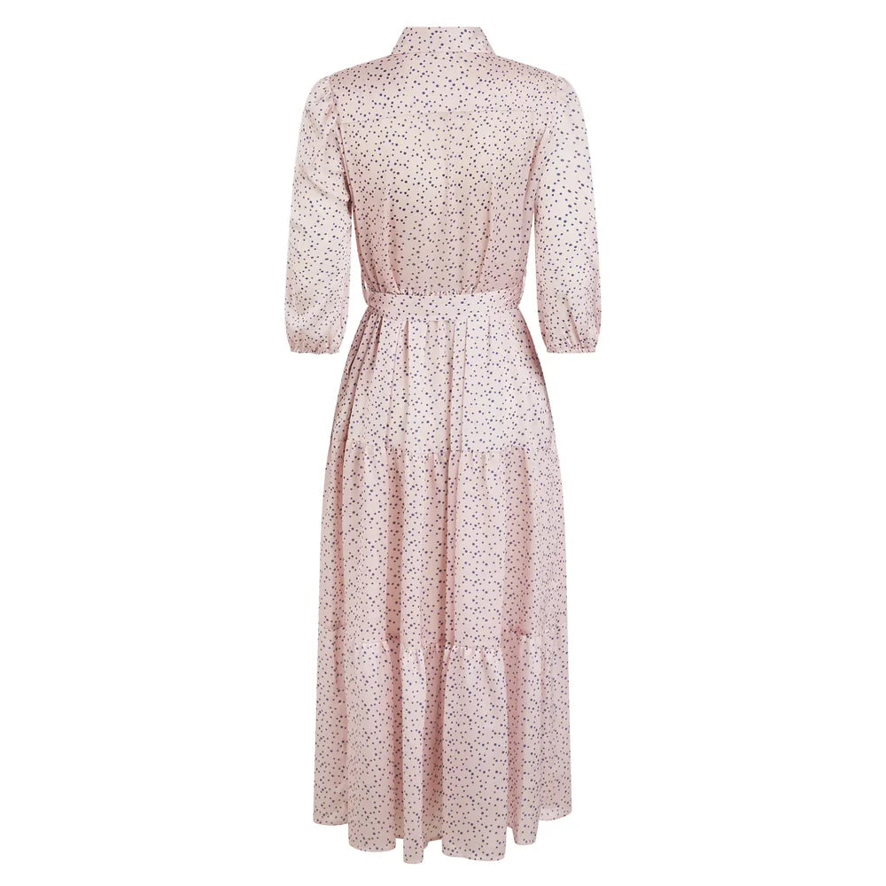 Josephine Navy Pink Spot Dress