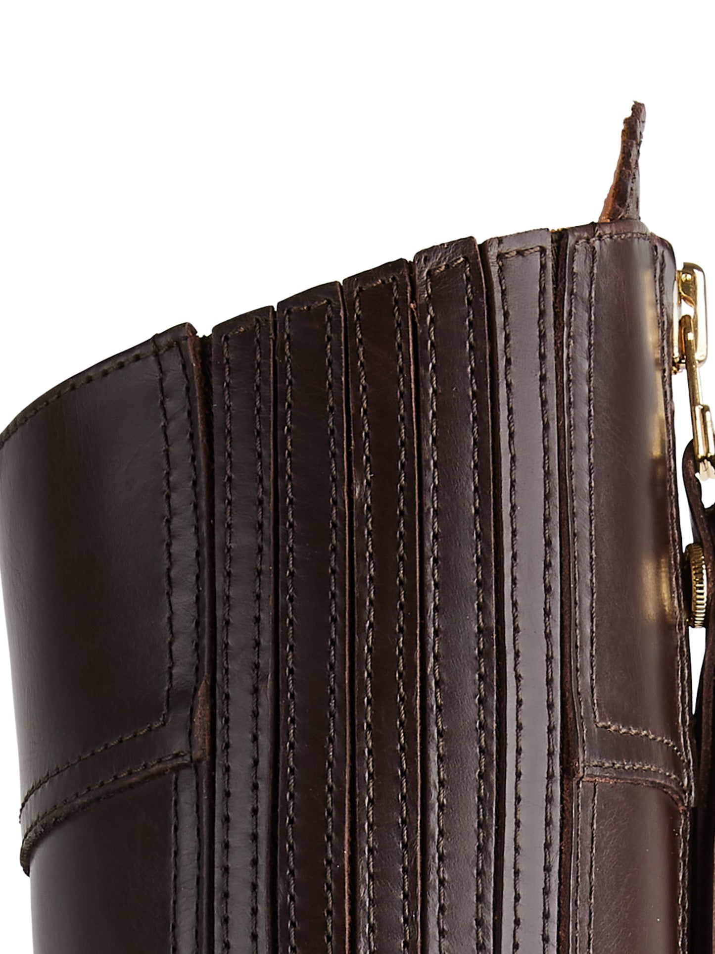 High Heeled Regina - Mahogany Leather