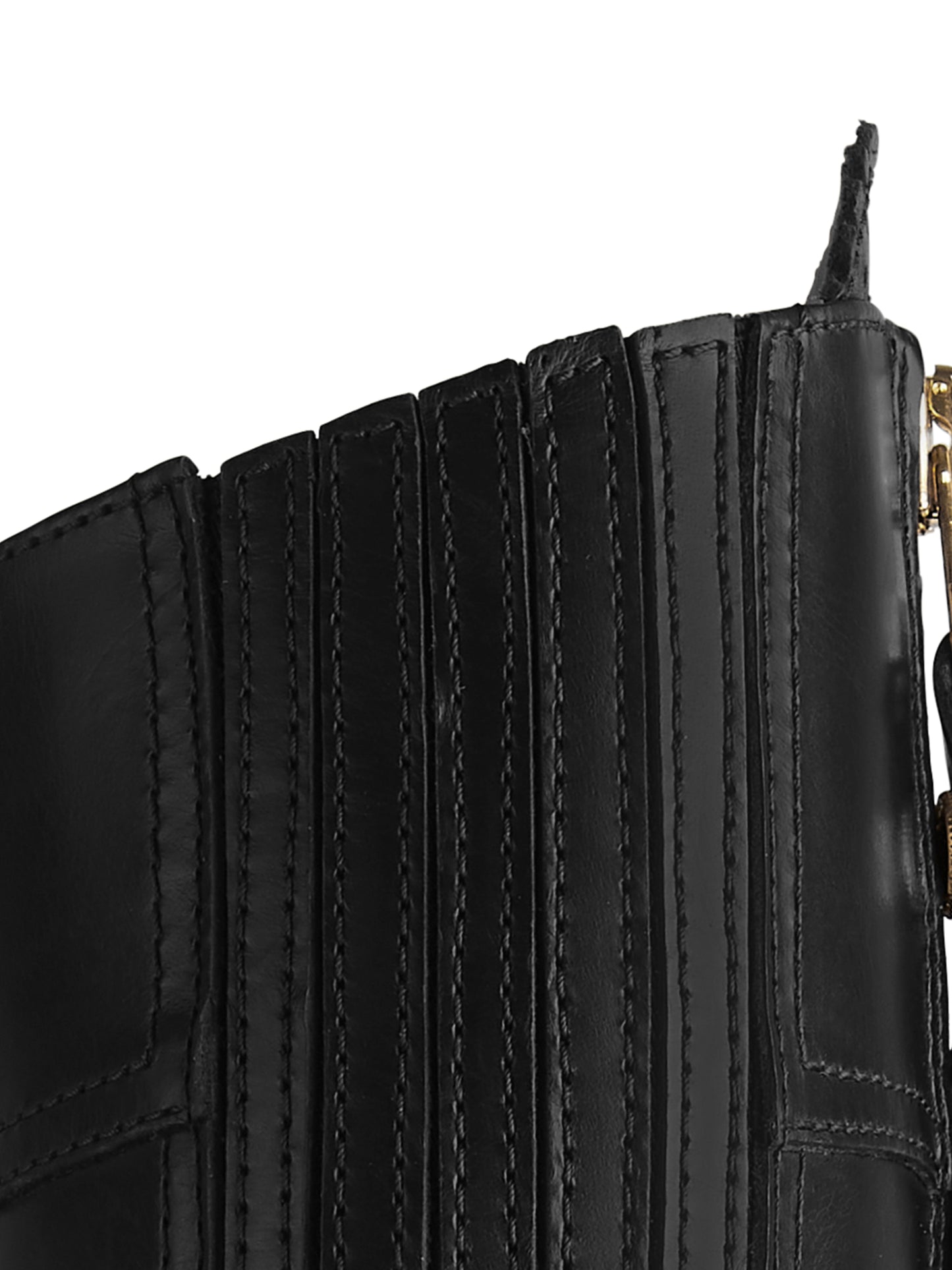 High Heeled Regina - Black Leather