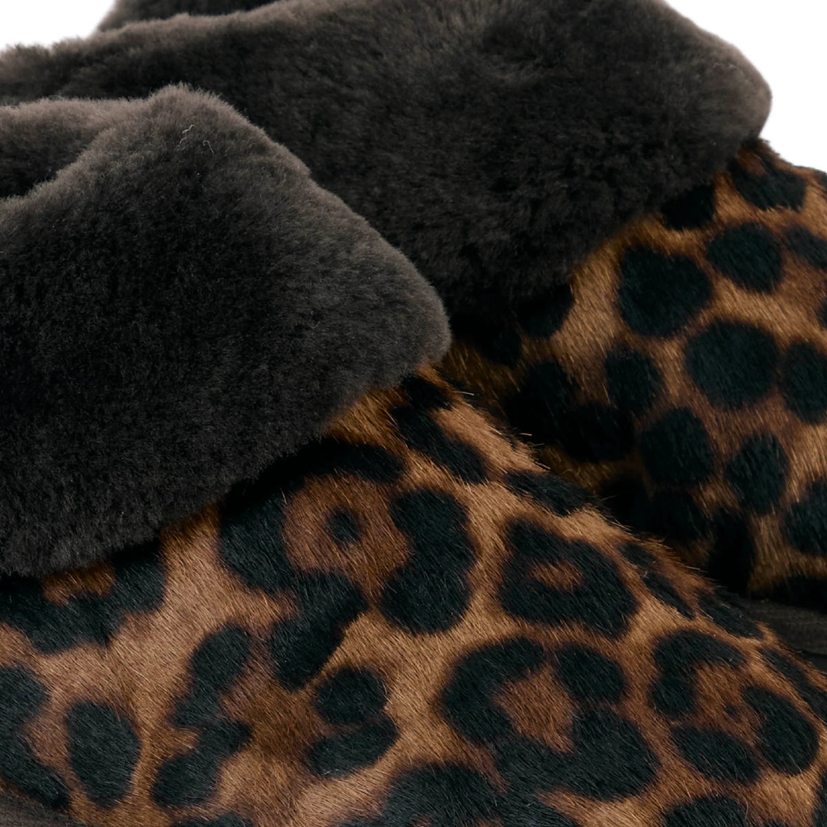 Glencoe Slippers - Leopard Haircalf