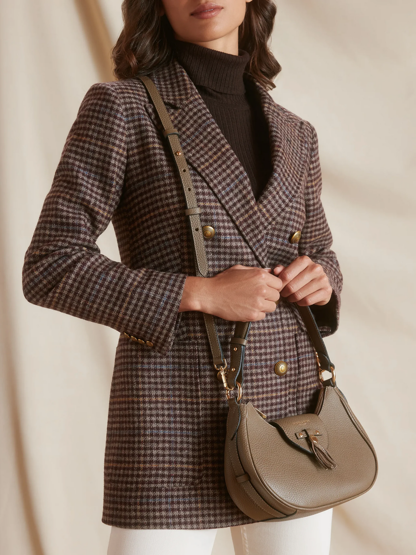 Windsor Shoulder Bag - Fog Leather