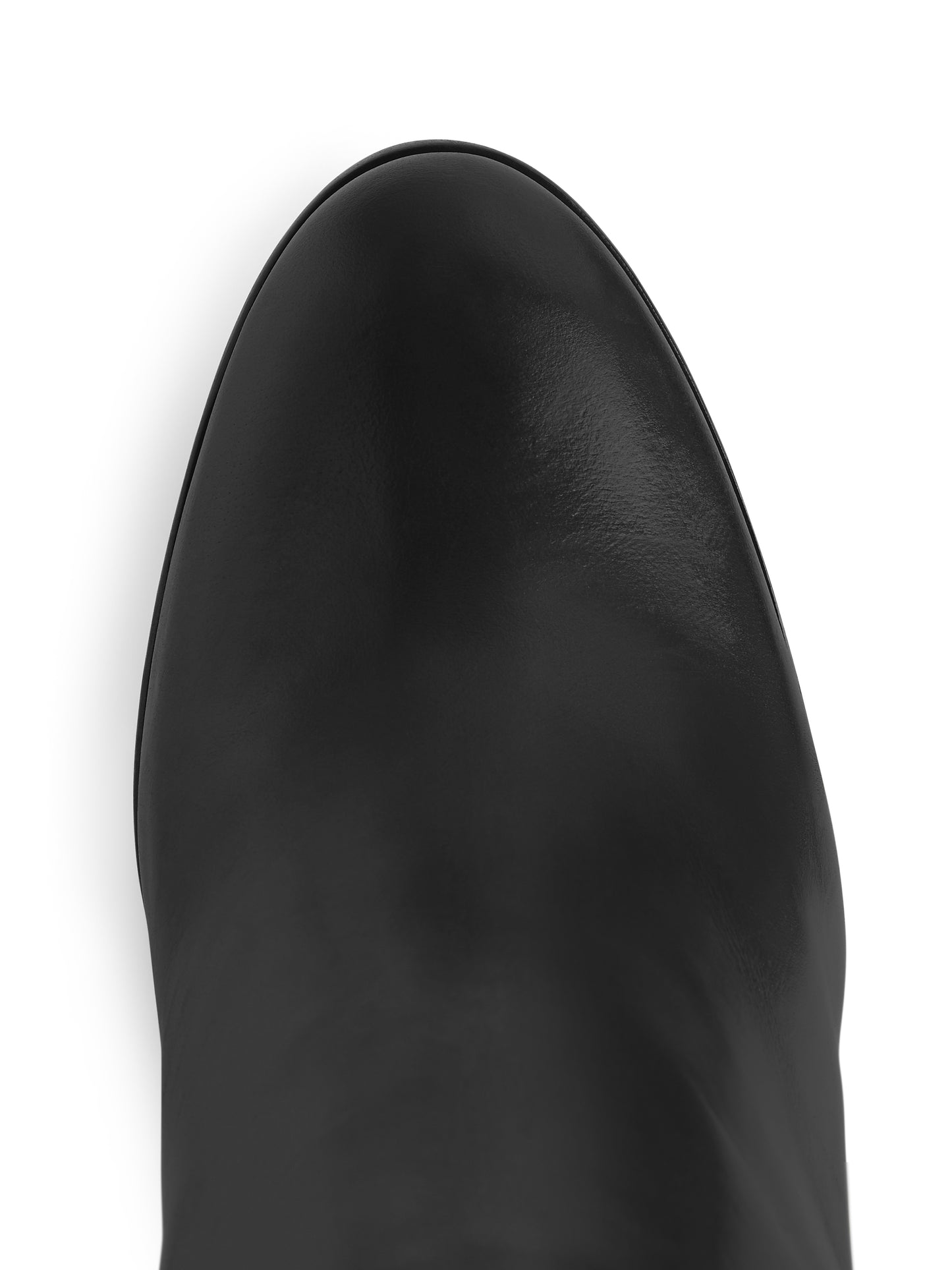 High Heeled Regina - Black Leather