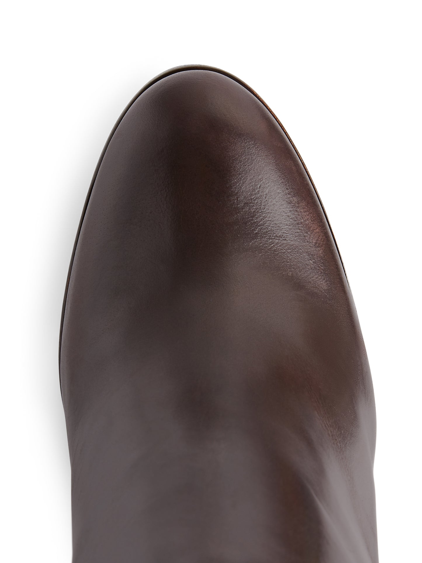 High Heeled Regina - Mahogany Leather