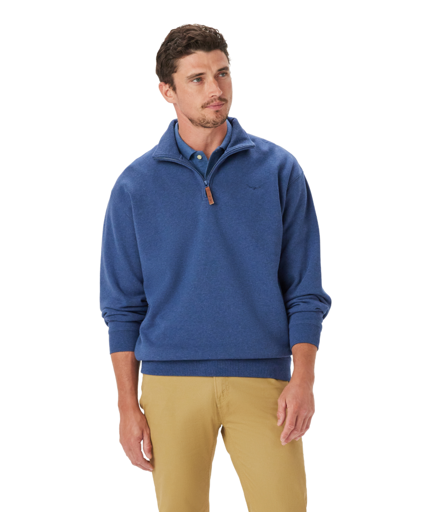 Mulyungarie 1/4 Zip Sweatshirt - Blue Marle