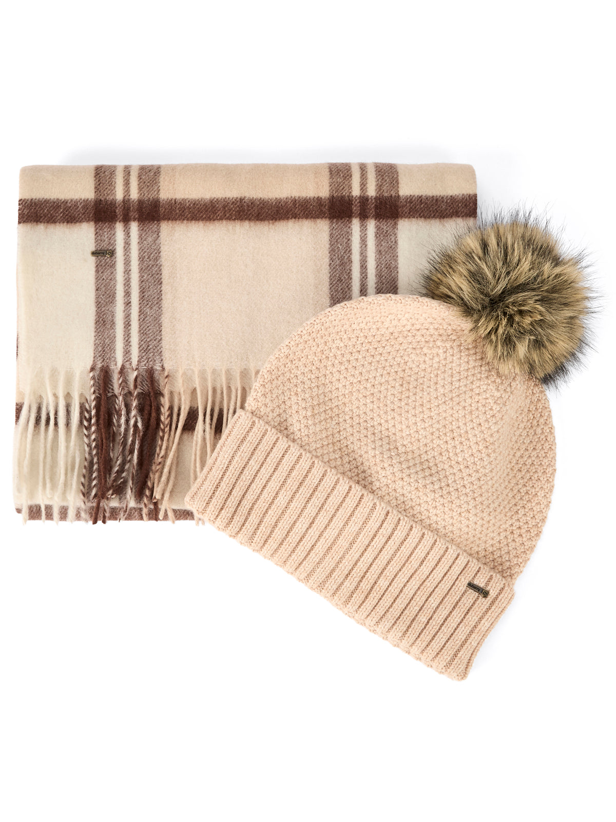 Newbawn Hat & Scarf Set - Oat