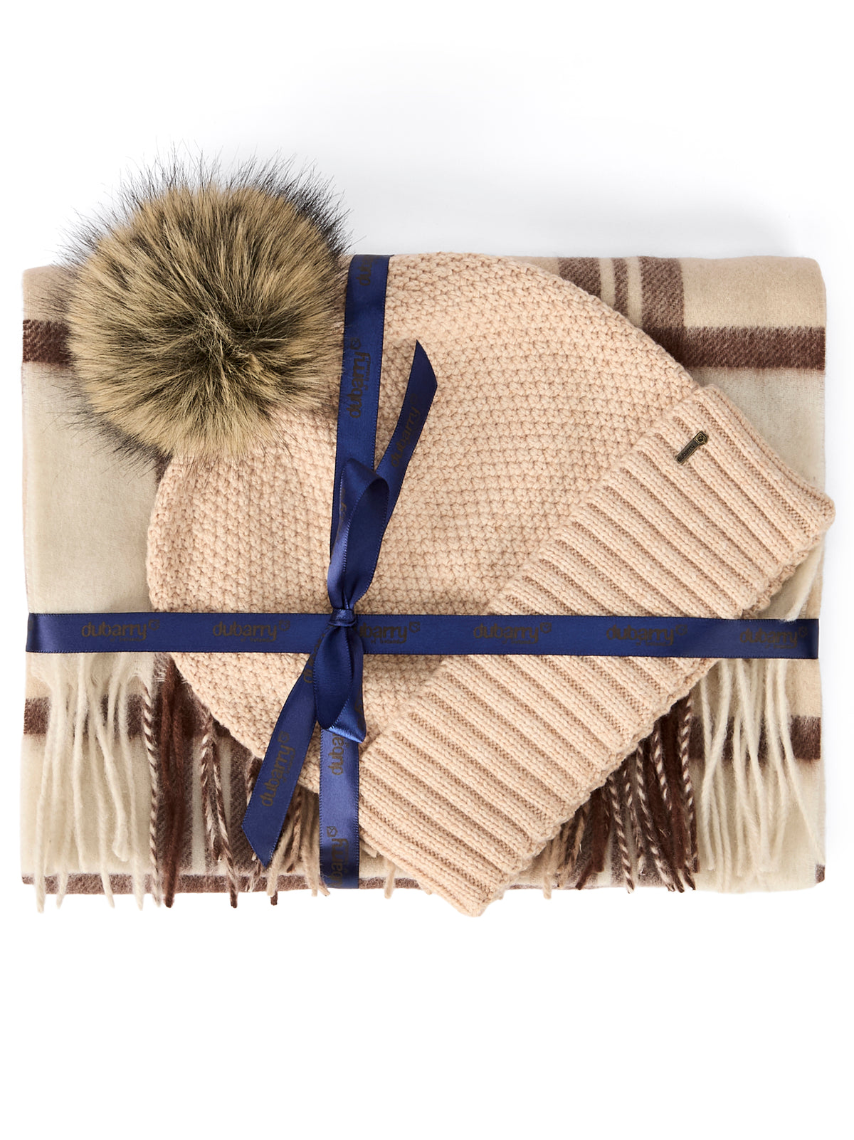 Newbawn Hat & Scarf Set - Oat