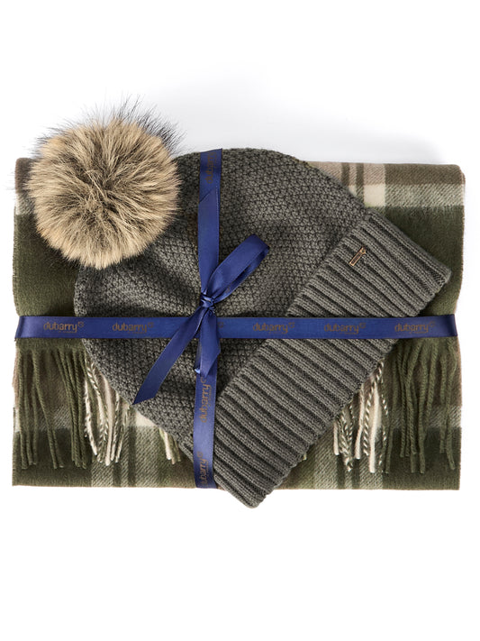 Newbawn Hat & Scarf Set - Dusky Green