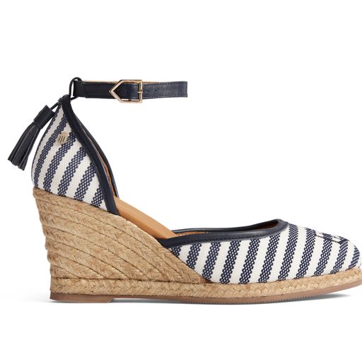 Striped wedges on sale