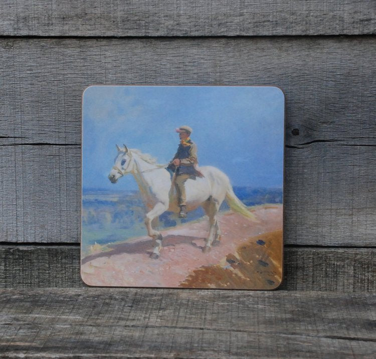 Placemat - Shrimp on a White Welsh Pony