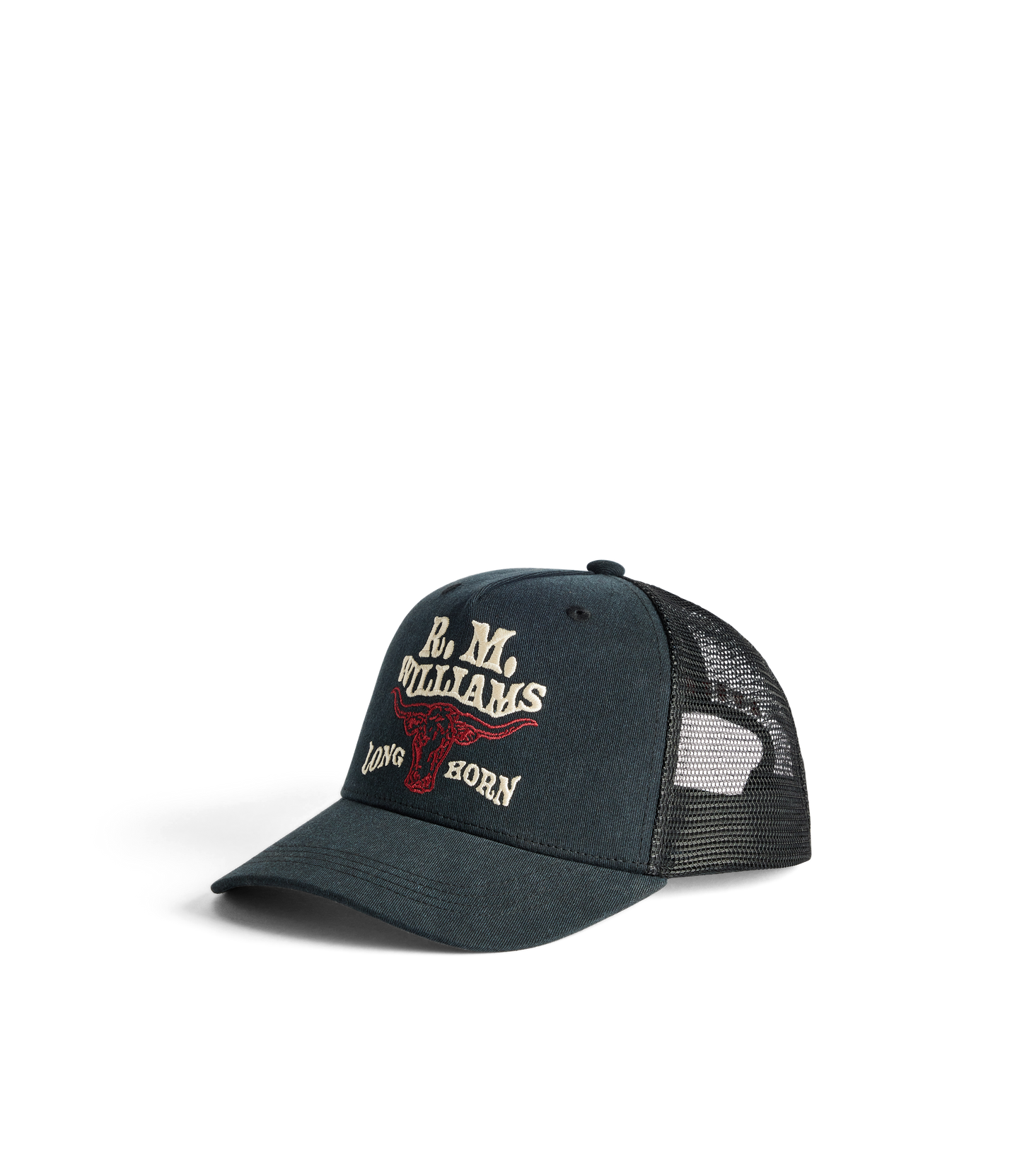 R.M.W Longhorn Trucker Cap - Black Wash