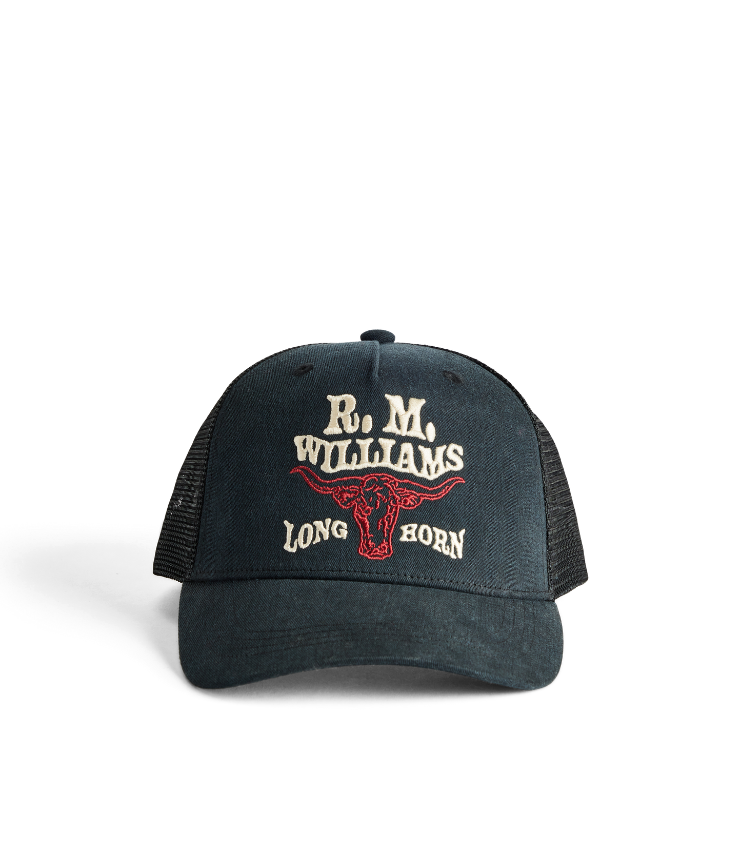 R.M.W Longhorn Trucker Cap - Black Wash