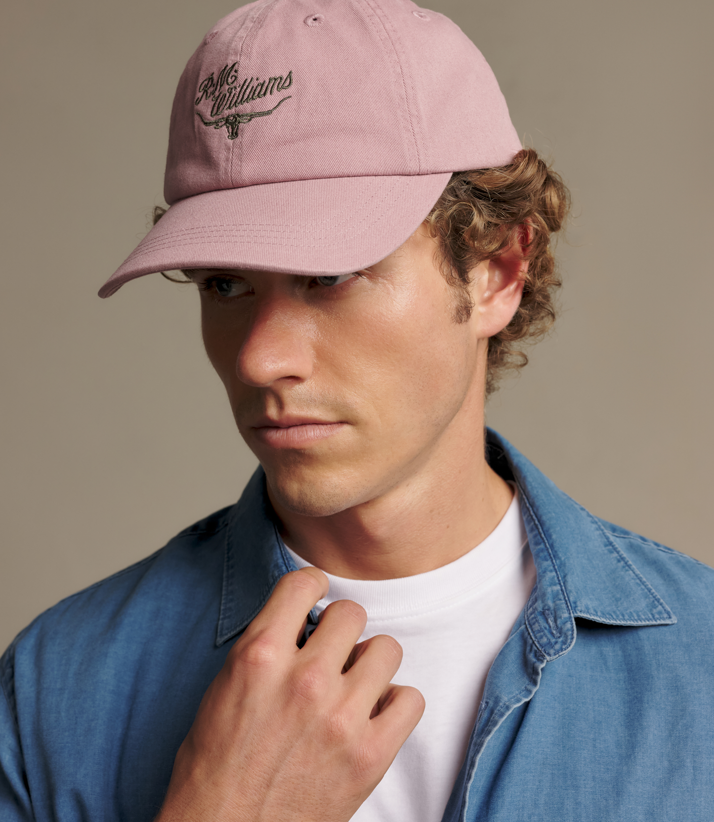 Script Longhorn Cap - Mauve