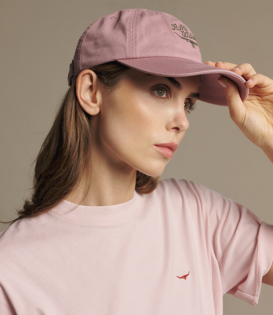 Script Longhorn Cap - Mauve