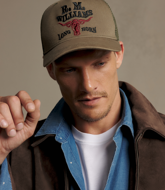 R.M.W Longhorn Trucker Cap - Dark Olive