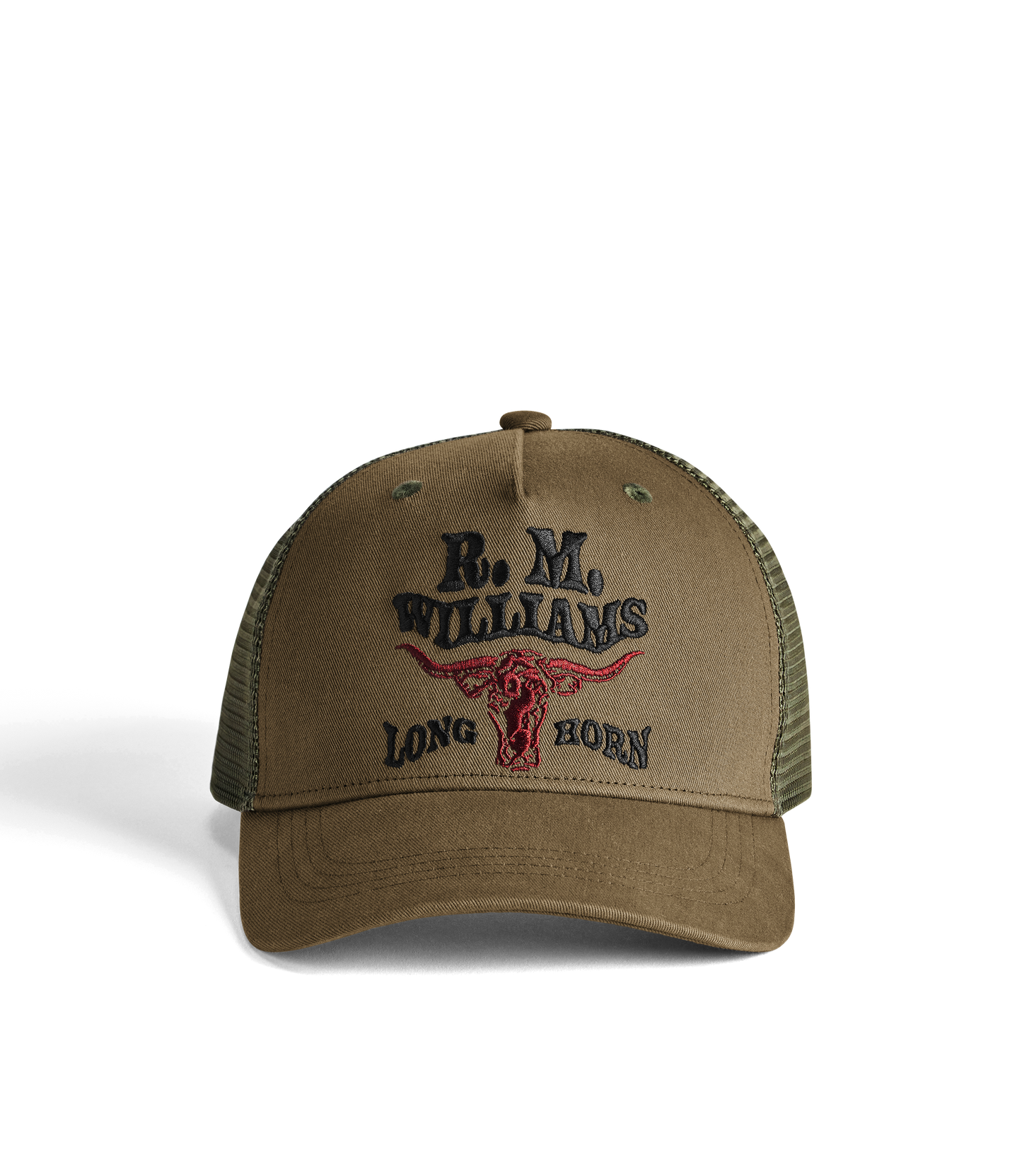R.M.W Longhorn Trucker Cap - Dark Olive
