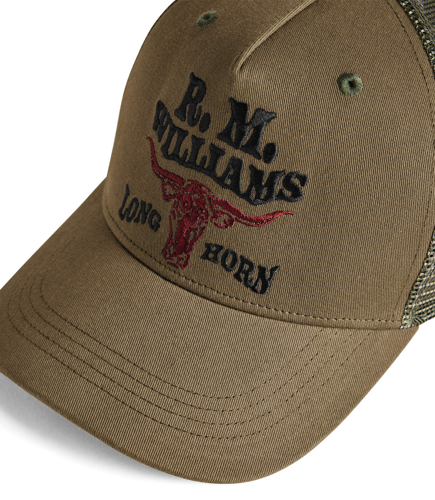 R.M.W Longhorn Trucker Cap - Dark Olive
