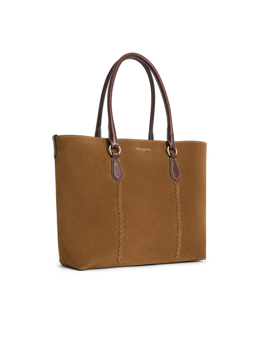 Seville Tote - Tan Suede
