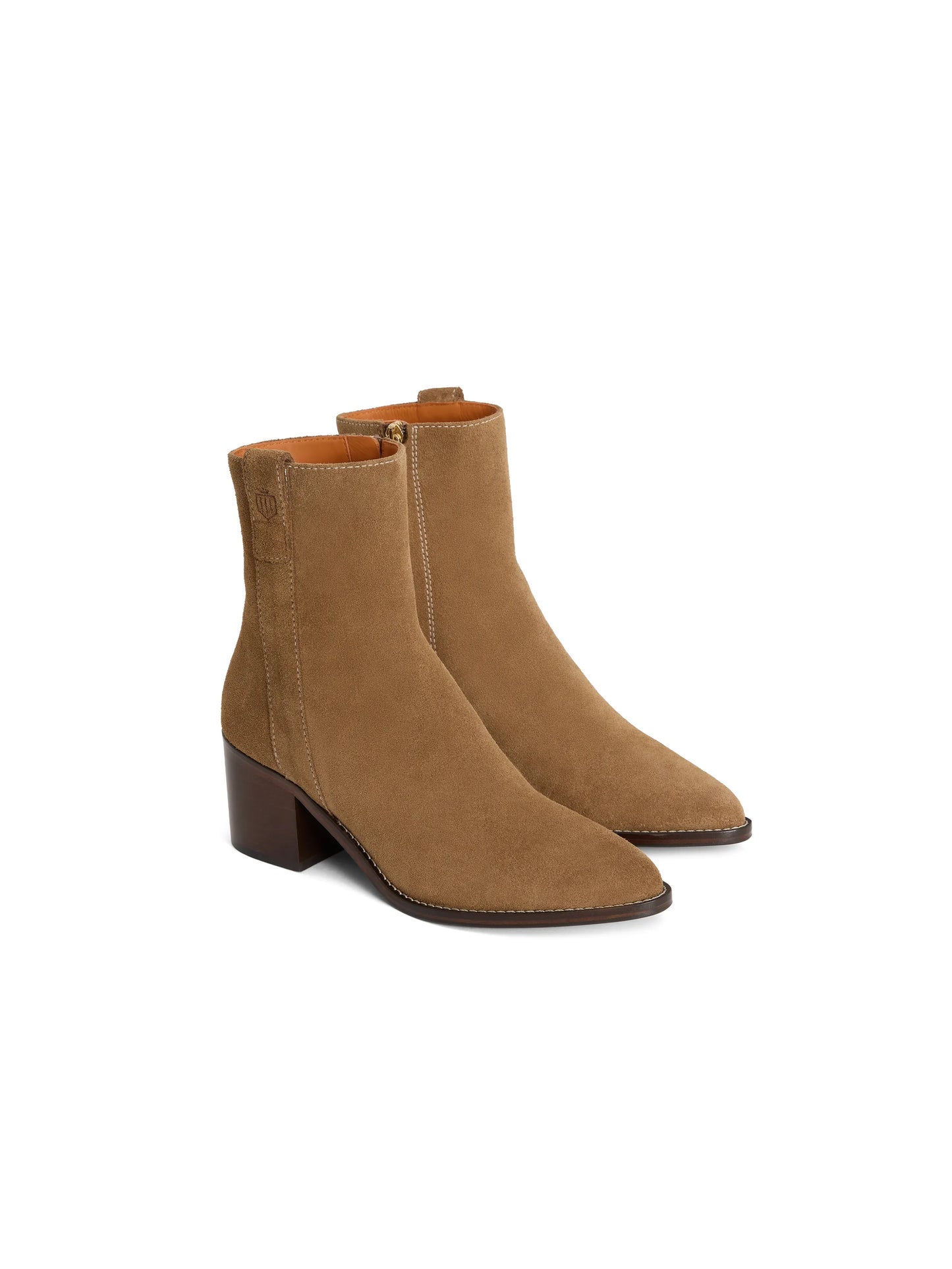 Heeled Ludlow Ankle Boot - Tan Suede