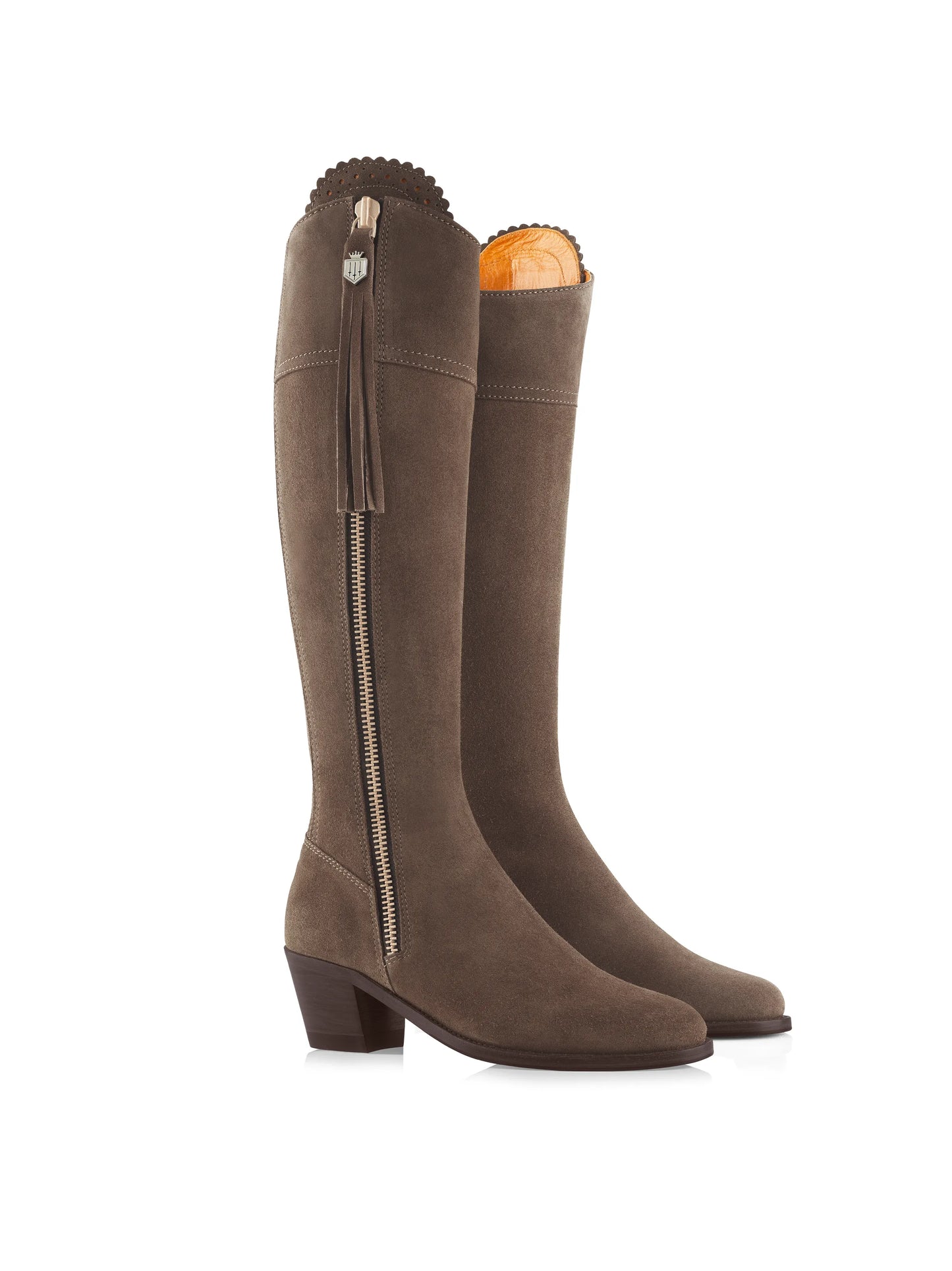 Heeled Regina - Fog Suede