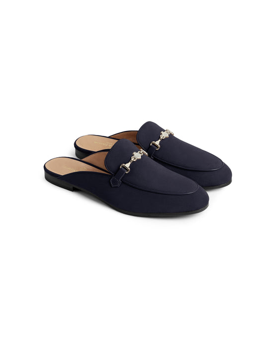 Tuddenham Mule - Navy Suede