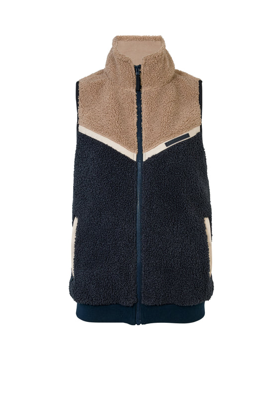 Ava Fleece Gilet - Tricolour