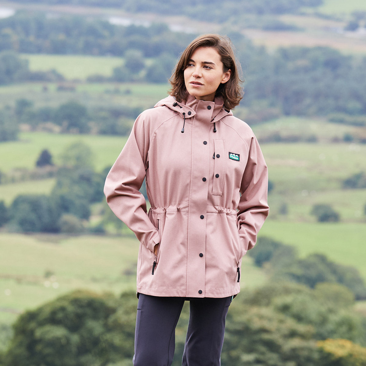 Monsoon Light Jacket - Dusky Pink Marl
