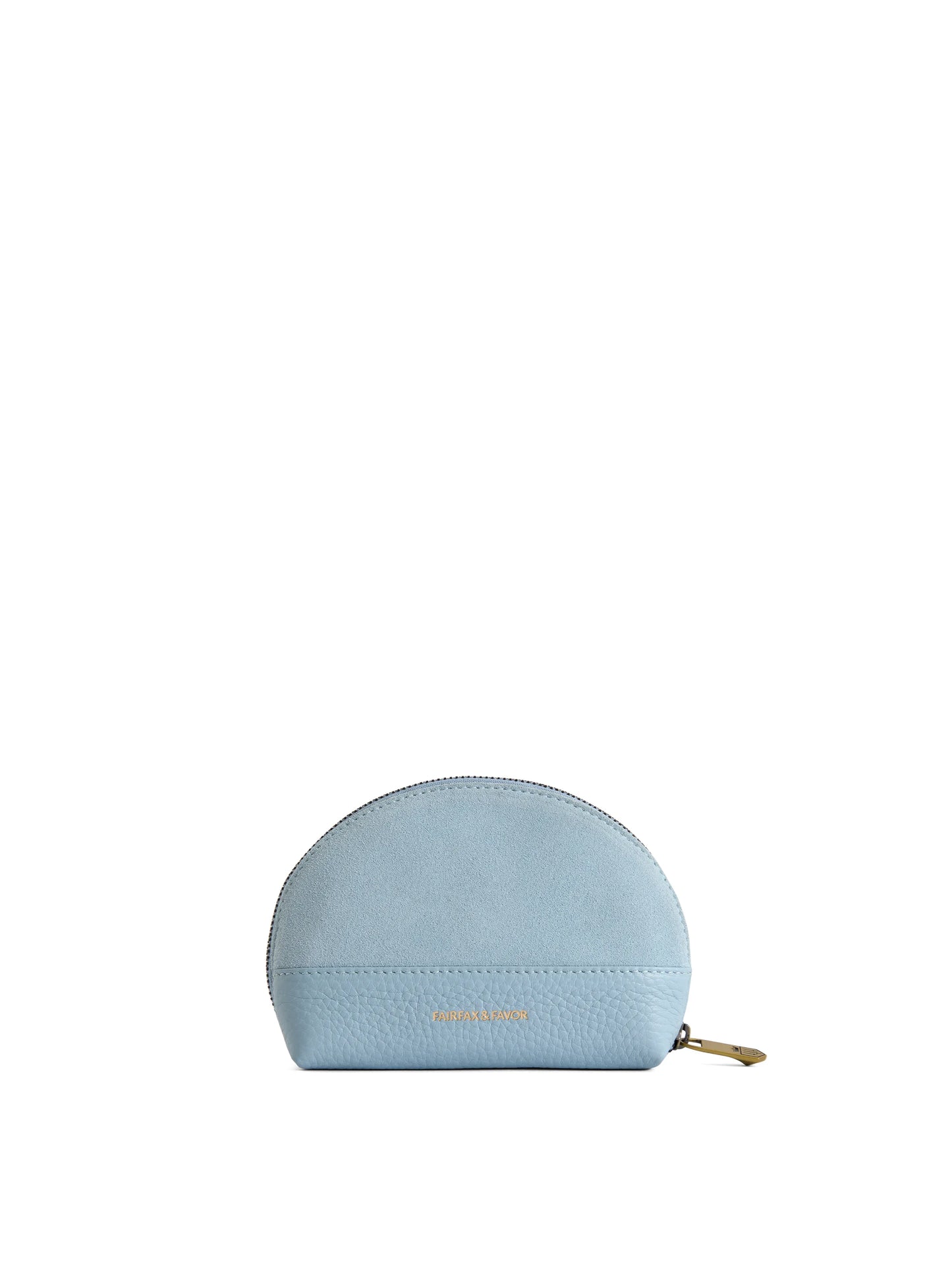 Chiltern Coin Purse - Sky Blue Suede
