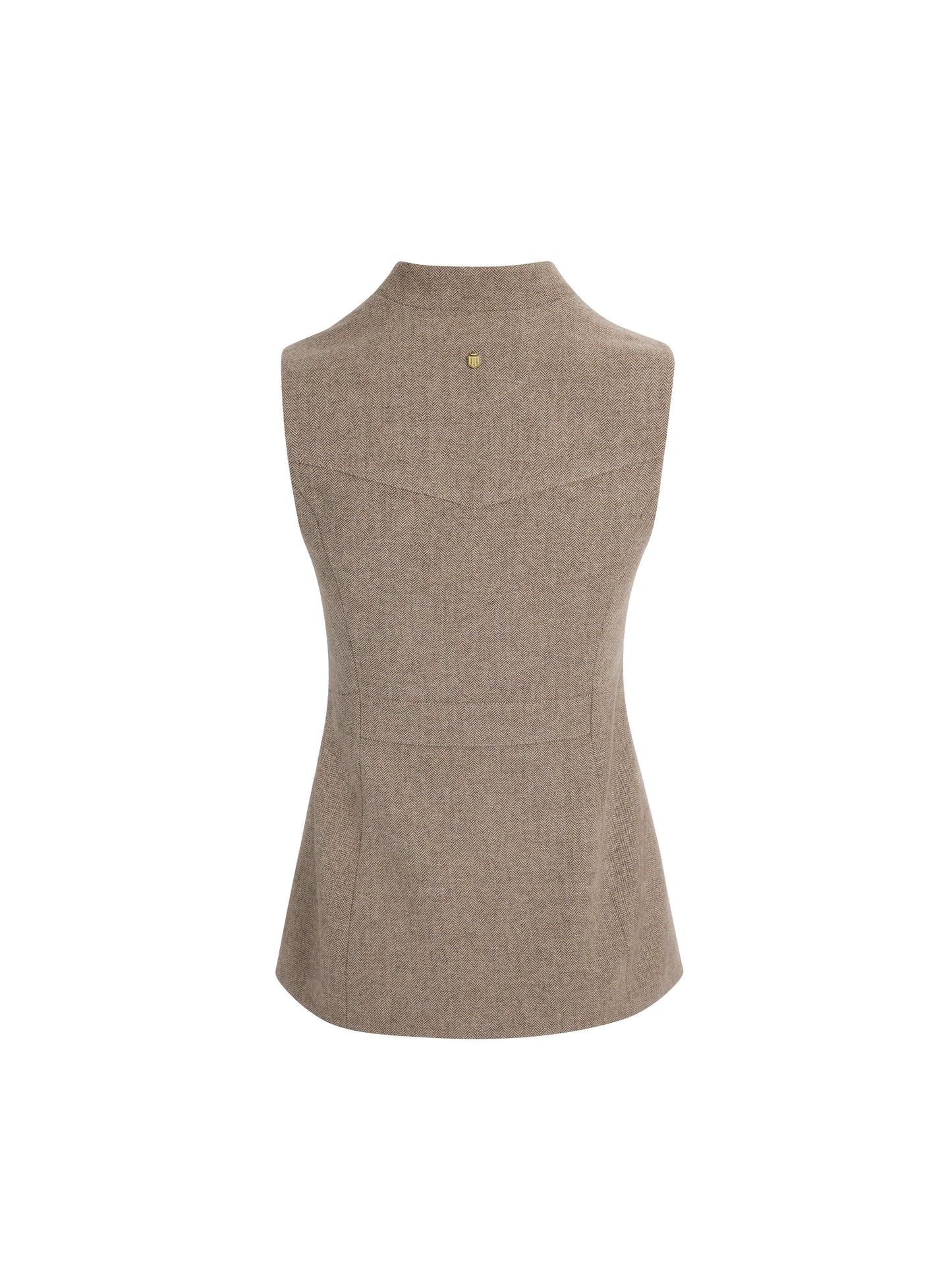 Eliza Herringbone Gilet - Driftwood