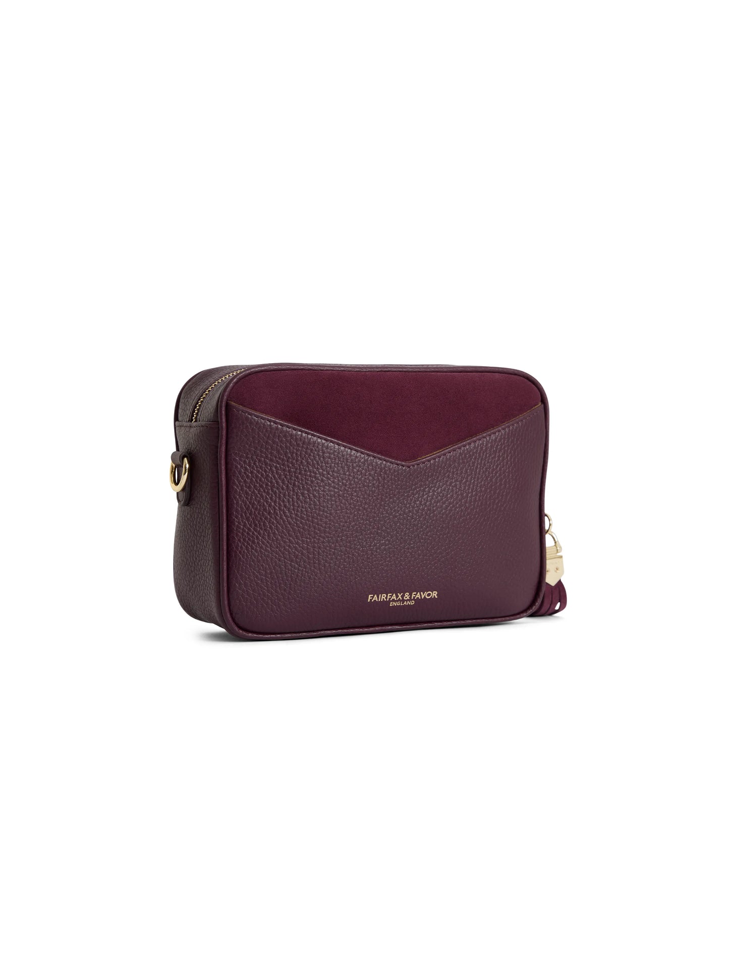 Finsbury Cross Body Bag - Elderberry Suede - PREMIUM STOCKIST EXCLUSIVE
