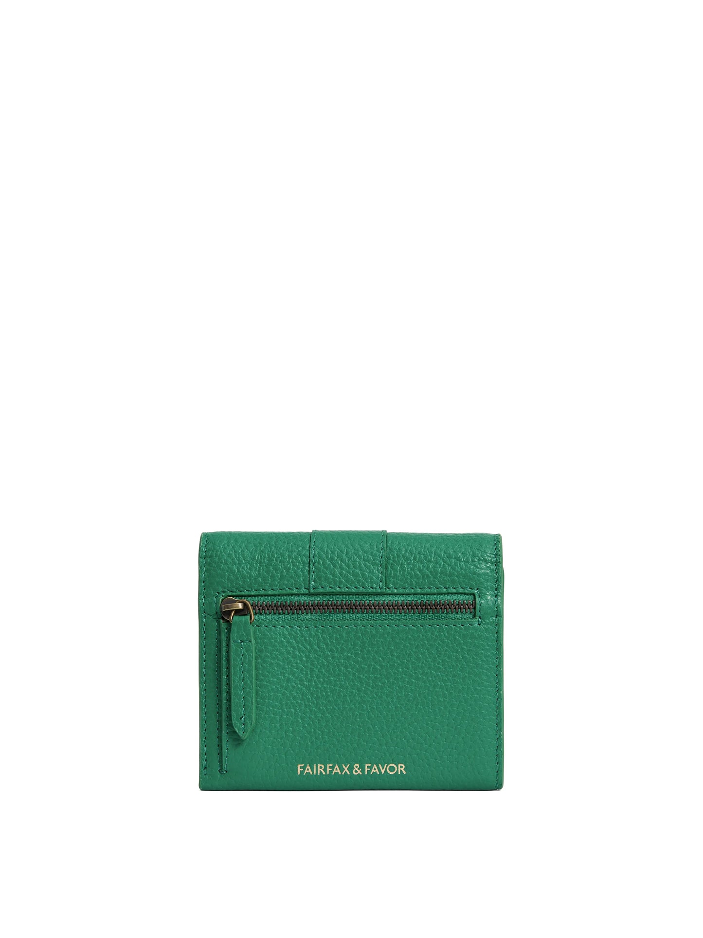 Langford Button Purse - Clover Green Leather