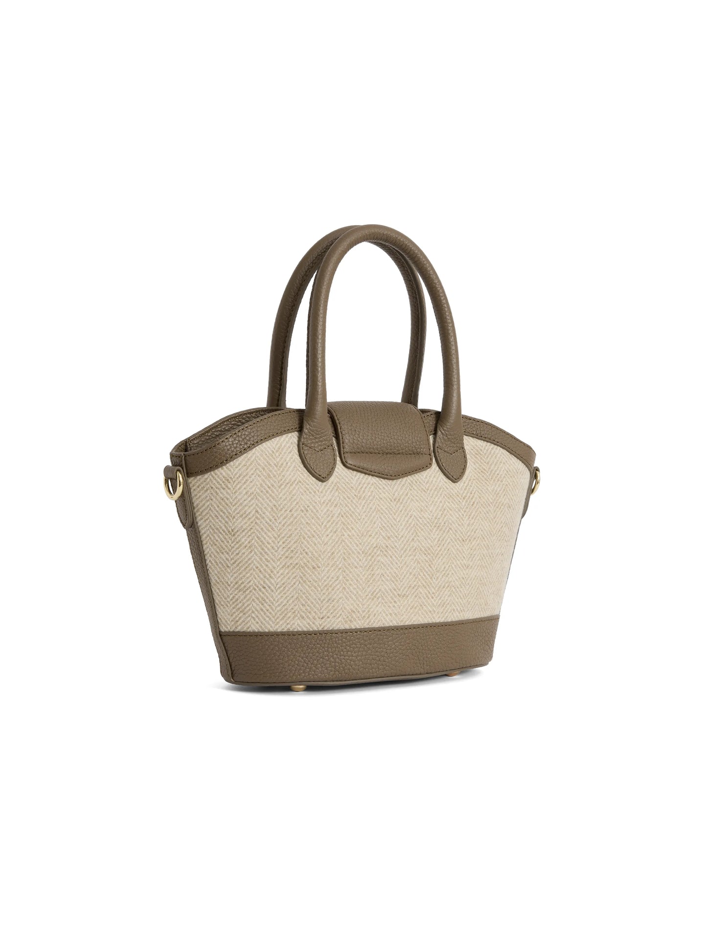 Mini Windsor Tote - Herringbone Fawn Leather