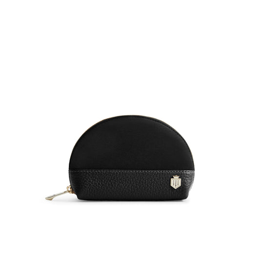 Chiltern Coin Purse - Black Suede