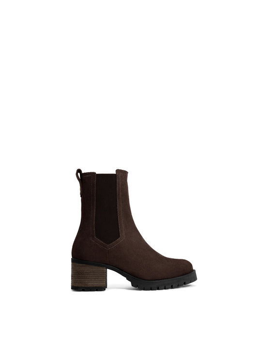 Heeled Boudica - Chocolate Suede
