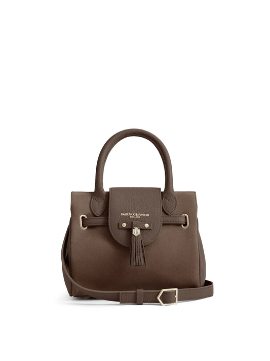 Mini Windsor Handbag - Fog Suede