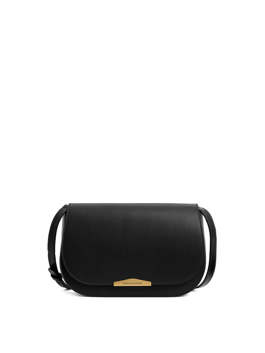 Rye Cross Body Bag - Black Leather