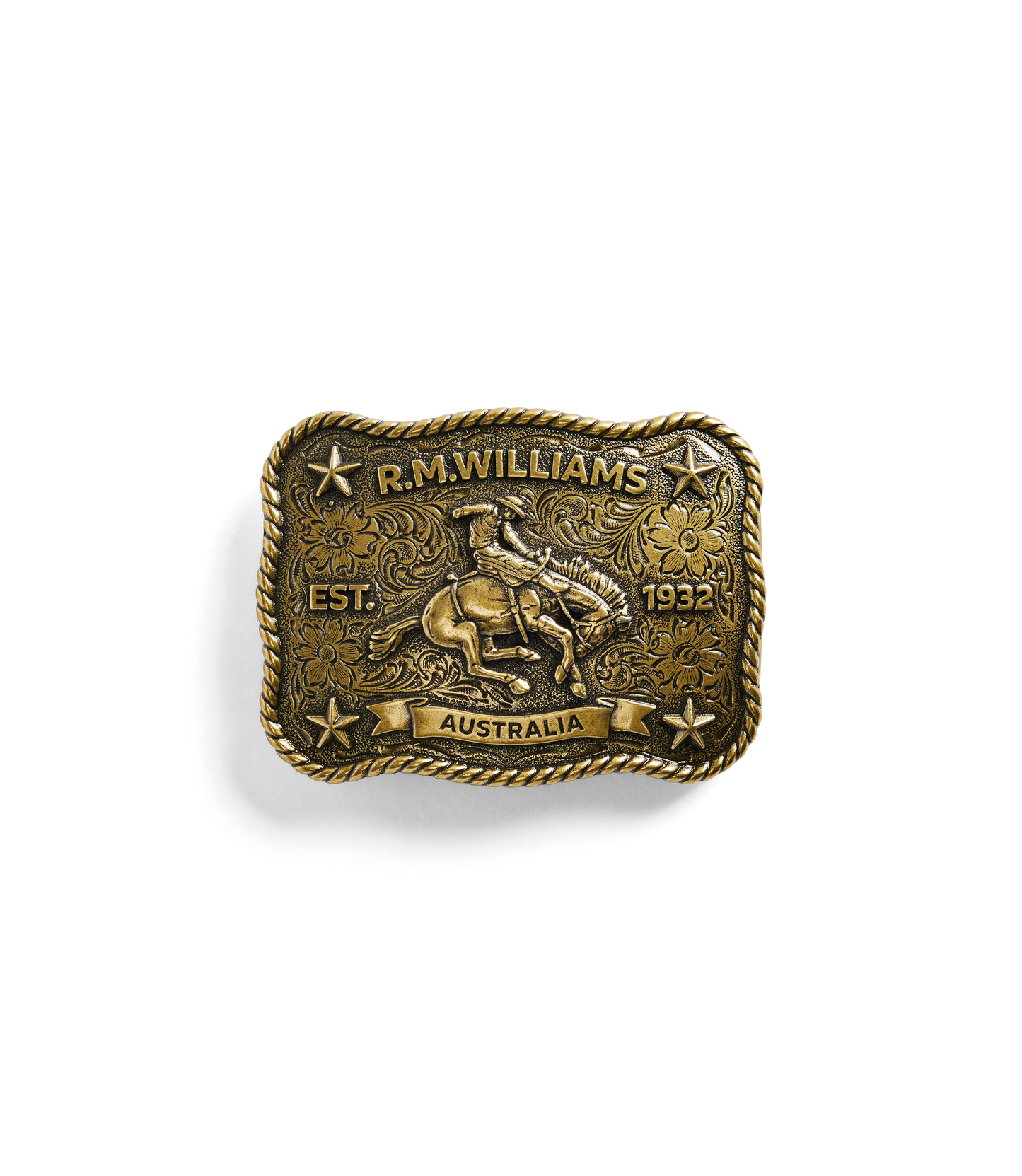 Cloudbuster Trophy Buckle - Antique Brass