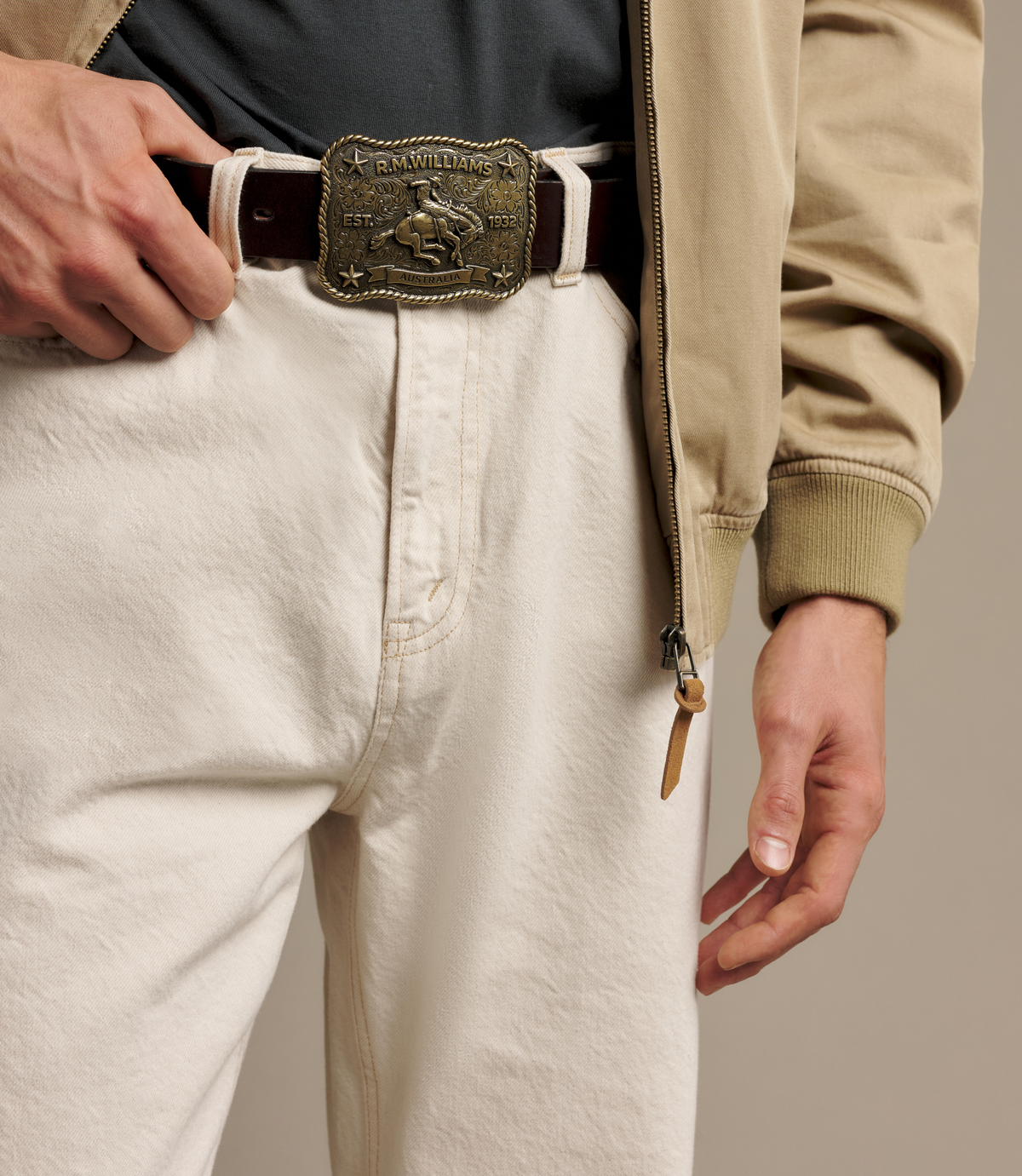 Cloudbuster Trophy Buckle - Antique Brass